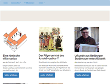 Tablet Screenshot of geschichtsverein-bedburg.de